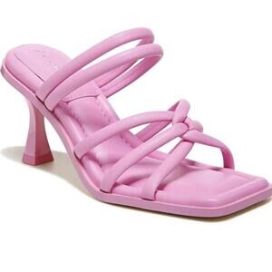 Circus Sam Edelman Pink Slip On Sandals Strappy Heels Womens 6.5